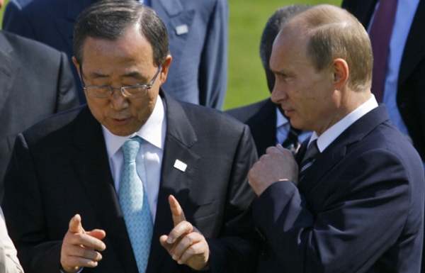 Путин заявил Пан Ги Муну, что Москва ждет от ООН осуждения силовой операции Киева