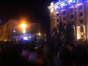 Митингующие собираются штурмовать телевышку в Харькове