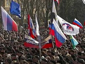 Мэр Донецка Александр Лукьянченко: "Народ уже не остановить, и скорая победа его очевидна"