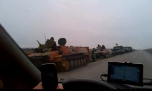 В Мариуполь едет автоколона из 50 едениц (танки с пушками, БТРы, ГРАД)
