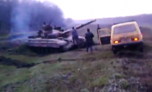 Родинское - Люди против Танка 14.04.2014. 19.30