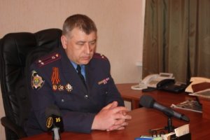 Начальник горловского отдела милиции Александр Шульженко дал присягу Донецкой народной республике (видео)