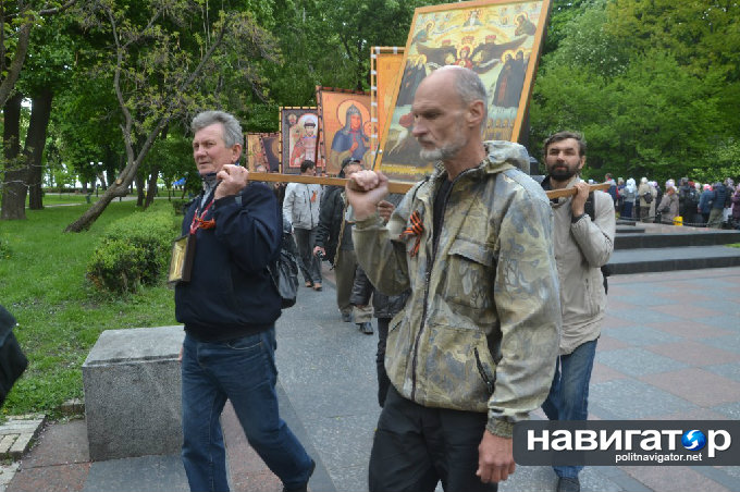 В центре Киева на глазах у хунты под носом прошло Георгиевское шествие (ФОТО)