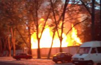 Пожар погран.части в городе Одесса.