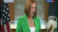 Псаки не верит, что Россию обстреливает украинска армия 17.07.2014