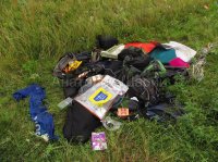 Место падения Боинга. (фото, видео) 18+