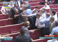 Депутаты снова подрались в Раде 23.07.2014