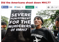 СМИ Малайзии: это Обама сбил самолет над Украиной
