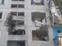 Последствия утреннего обстрела Донецка украинскими карателями (видео)