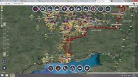 Обзор карты боевых действий 24.08.14 в 11:00/14:40/19:00