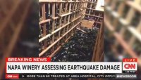 Землетрясение в Калифорнии: телеканал CNN впечатлён разлитым вином, а не разрушениями в штате (Видео, фото)