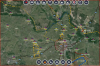 Обзор карты боевых действий 28.08.2014 в 11:35 / 15:05 / 18:25 /23:05