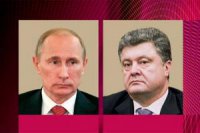 Путин и Порошенко обсудили первоочередные меры прекращения кровопролития на юго-востоке Украины