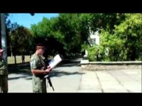 Луганск. Комендатура ЛНР. Присяга на верность народу и Республике