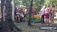 Беженцы с Донбасса подрались с запорожскими ультрас из-за Путина
