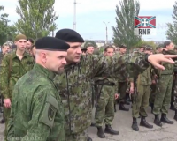 16.10.14 Комбриг Мозговой: Бригада Призрак принимала присягу и награды под обстрелом