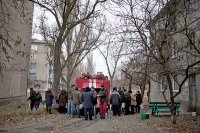 В Донецке загорелся газопровод