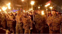 В Киеве прошло факельное шествие националистов