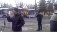 Снаряды укрофашистов попали в троллейбус и остановку в Донецке, есть жертвы