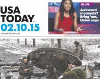 Американская ежедневная газета USA Today опубликовала карту Украины без Крыма