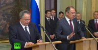Пресс-конференция глав МИД России и Греции