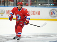 Команда "Звезды НХЛ" победила в гала-матче Ночной хоккейной лиги, Путин забил 8 шайб