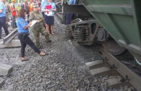 Под Одессой пустили под откос грузовой поезд