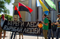 Береги леса, вырубай людей – правосеки провели в Одессе «экологический марш»