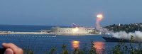 ЧП на параде в Севастополе: Запущенная с корабля ракета рухнула в море