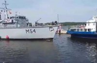 Военно-морские силы Литвы показали, как надо швартоваться