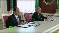 Пресс-конференция Владимира Путина и президента Египта Абделя Фаттаха ас-Сиси — прямая трансляция