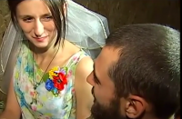 На передовой "АТО" сыграли свадьбу