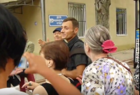 Реакция на георгиевскую ленточку в Одессе