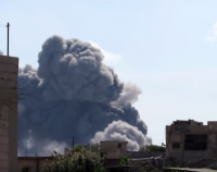 Минобороны РФ опубликовало кадры ударов по штабу ИГ в Сирии