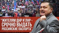 Вадим Соловьев. Жителям ДНР и ЛНР срочно выдать российские паспорта!