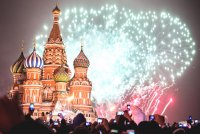 Новогодний фейерверк в Москве