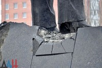 В центре Донецка пытались подорвать памятник Ленину