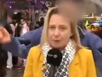 Домогательства к журналистке на карнавале в Кёльне в прямом эфире