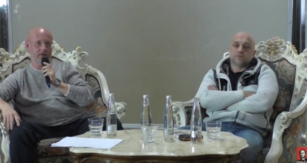 Захар Прилепин и Дмитрий Пучков в дискуссионном клубе «Тренд»