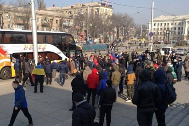 Митинг Антимайдана в Запорожье 21.02.2016