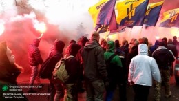 Львовские нацисты устроили факельное шествие в честь Романа Шухевича