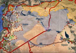 Видео обзор карты боевых действий в Сирии, Ираке и Йемене от 03.04.2016г.