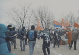 В центре Киева неонацисты «Азова» напали на митинг пенсионеров
