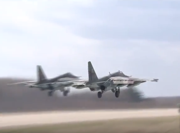 Тренировка воздушной части Парада Победы