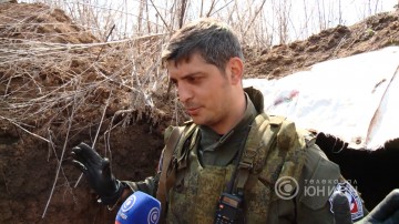 Батальон «Сомали» во главе с Гиви на передовой. 07.04.2016, «Панорама».телеканал "ЮНИОН" ДНР