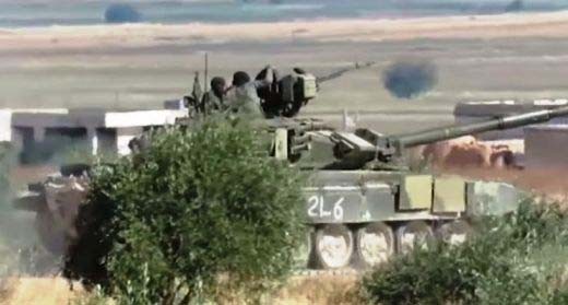 Танк Т-90А в Сирии снова спас свой экипаж Танк Т-90А в Сирии снова спас свой экипаж