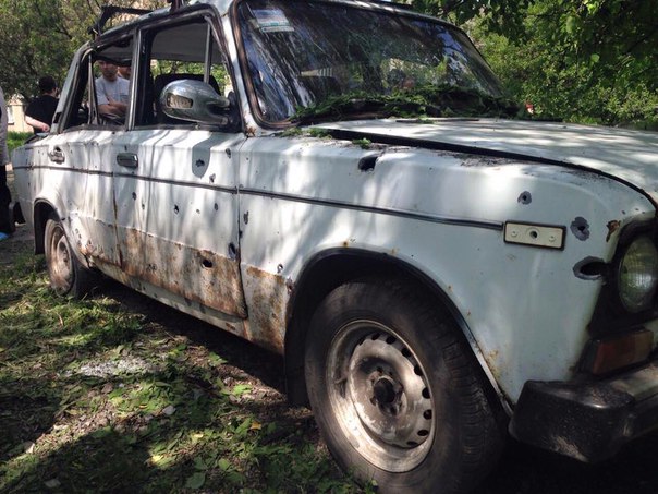 Куйбышевский район г. Донецк. Последствия обстрела укрофашистами (28-05-2016)