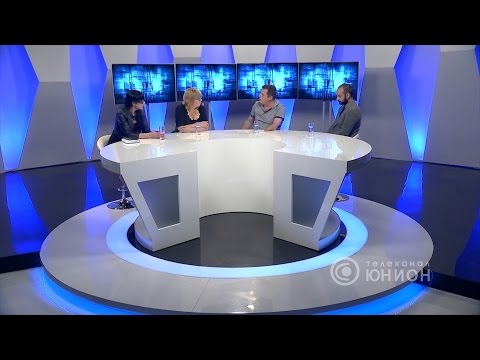 Алексей Журавко, Константин Долгов и Алёна Кочкина в передаче «Три минуты на ответ». 31.05.2016