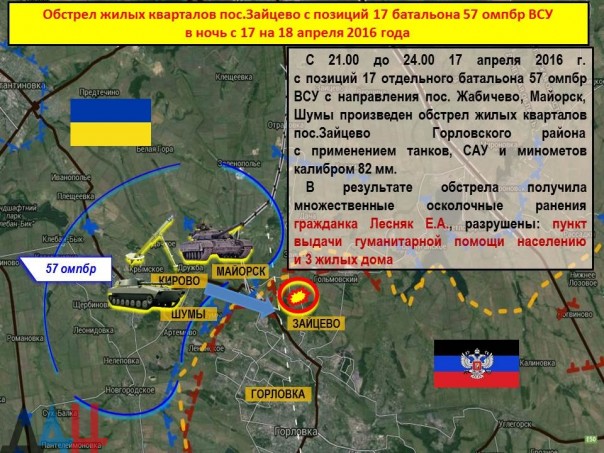 Сводка от МО ДНР 7 мая 2016 года. За прошедшие сутки украинские каратели 25 раз обстреляли Республику