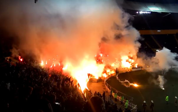 ЦеЭуропа. Металлист-Динамо. Ультрас жгут стадион. 14.05.2015